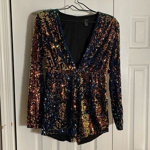 Forever 21 - Romper/Jumpsuit - Multi-Colored Sequins